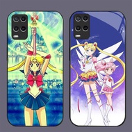 GK-89 Sailor Moon Glass Casing for OPPO Realme Narzo Reno 8 A55 8i 7 50 A54 9 Pro 5G