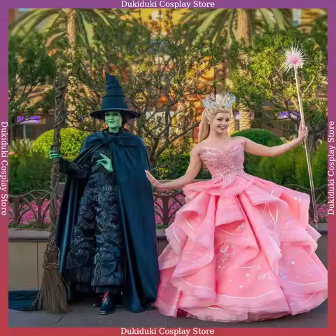Wicked Glinda Cosplay Costume Elphaba Adult Carnival Uniform Anime Elphaba Costume Halloween Theme P