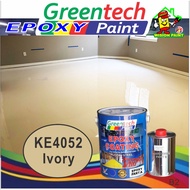 KE4052 IVORY Epoxy Floor Paint ( GREENTECH EPOXY ) rumah epoxy cat epoxy lantai cat lantai simen expoxy floor paint