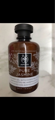 全新 貨裝 Apivita Pure Jasmine Shower Gel 茉莉花純天然沐浴露 300ml, 售$189， 專門店貨