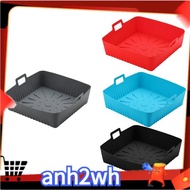 23cm/9In Square Large Silicone Air Fryer Liners Mold for Ninja Air Fryer 6-8QT Reusable Airfryer Ove
