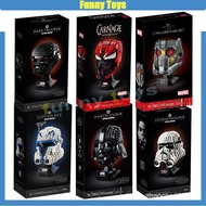 Creative Head Carving Building Blocks Venom Darth Vader Stormtrooper Spider Man Batman Iron Man Gift