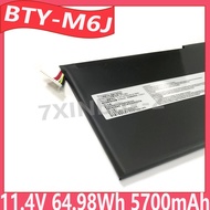 BTY-M6J BTY-U6J 11.4V 64.98Wh 5700mAh Laptop Battery For MSI GS63 GS63VR GS73 GS73VR wS63 wS637RK 6R