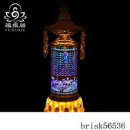 【可開發票】大悲咒佛塔LED七彩佛前供燈心經電動轉經輪 轉經筒念佛機佛燈佛曲