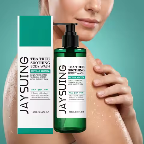 Centella Tea Tree Body Wash Deep Clean Refresh Cool Soothe Sensitive Nourish Calm Skin Discomfort Re