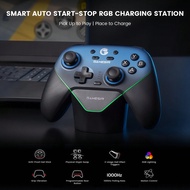 ตัวควบคุมไร้สาย Super Nova - เข้ากันได้กับ Switch/PC/Steam, บลูทูธ + โหมดคู่ความถี่ 2.4G, Joystick H