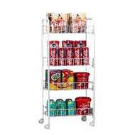‍🚢Barber Shop Trolley Trolley Kitchen Shelf Floor Multi-Layer Household Storage Snack Storage Shelf Vegetable Rack