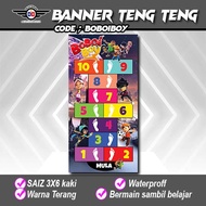 BANNER PERMAINAN TENG TENG GERGASI 3X6 KAKI Educational Boys Girls Game