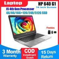 HP Laptop Probook 640 G1 Business Intel Core i5 4th Gen With 16G 8G 4GB Ram 512G 240G 120GB SSD[REFU