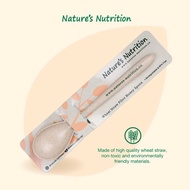 Nature's Nutrition Wheat Straw Fibre Honey Spoon (Biodegradable and BPA free)
