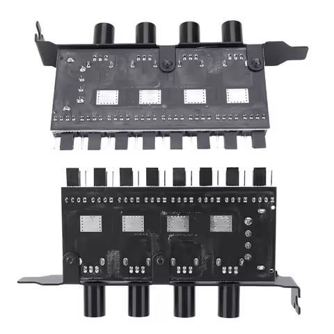 PWM Hub Cooling Fan Speed Controller SATA/4 Pin Adapter 8 Channel PWM Cooler Fan HUB 4 Knob PC Case 