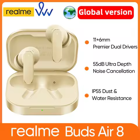 realme Buds Air 8 Wireless Earphone Bluetooth 5.4 Active Noise Cancelling True Hours Battery TWS Ear