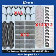 Compatible Brush, Filter, Mop, Dust Bag for Dreame L40/L40s AE/CE, D20, MOVA E40