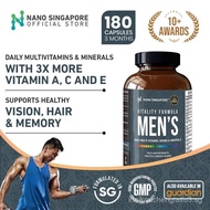 Vitality Formula Men's Daily Multi-Vitamin- Multivitamin for men 2.5X more Vitamin A C E, Antioxidan