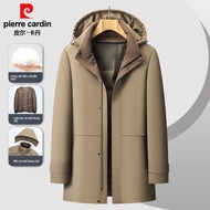 Pierre Cardin | Áo khoác phao nam mùa đông – áo phao có mũ giữ nhiệt chống lạnh
