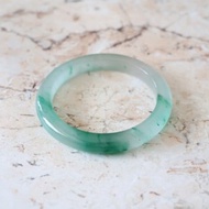 Journal-幾重山 天然非洲翠(石英岩玉)正冰白冰辣綠飄花平安手鐲