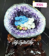 原皮烏拉圭紫水晶錢袋子