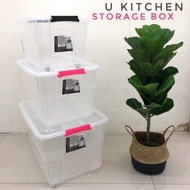 Century Transparent Storage Box With Wheel 30L 55L 80L - 7611 7612 7613