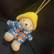 Paddington bear 柏靈頓城市小熊(帽子有磁鐵)可愛毛絨小熊+連帽外套 二手@c199