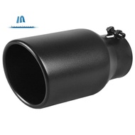 3 Inch Inlet Black Exhaust Tip 3 X 4.5 X 9 Black Paint Finish Exhaust Tip Bolt-on Installation
