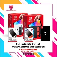 Nintendo Switch OLED Console (White/Neon) Bundle/Standalone