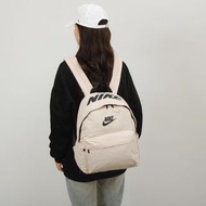 NIKE耐吉 奶茶米白超好搭大容量減壓雙肩後背包 | NIKE Light Beige All-match Large Capacity Pressure Relief Backpack