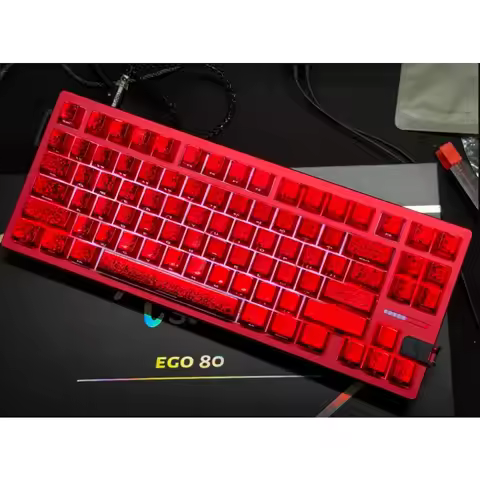 Ego80 Aluminum Shell Magnetic Axis PCB Costom Case for Wooting 80HE Anodized Gasket Structure HIFI S