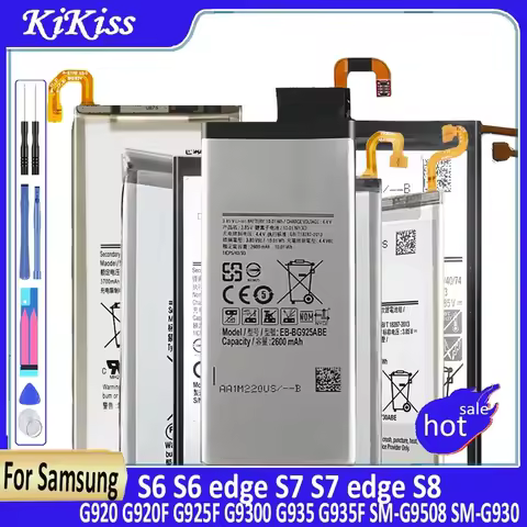 Battery For Samsung Galaxy S6 S6 edge S7 S7 edge S8 G920 G920F G925F G9300 G935 G935F SM-G9508 SM-G9