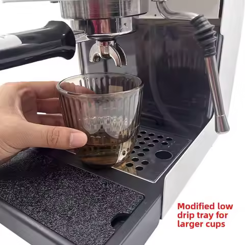 Low Drip Tray for Gaggia Classic 2015 2018 2019 2020 2021 and Classic Pro with Extended Drain Pipe a