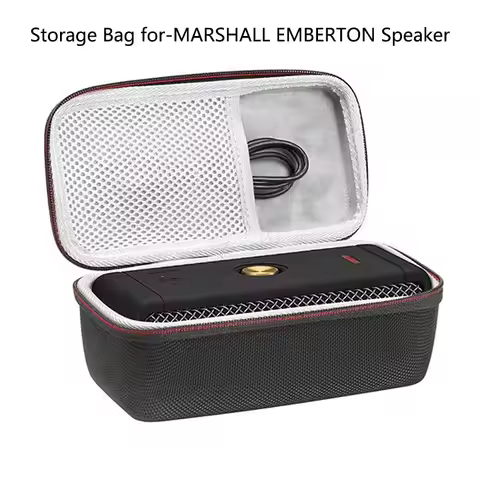 Portable Speaker Storage Bag for MARSHALL EMBERTON Speaker Waterproof Anti-Scratch Speaker Bag Prote