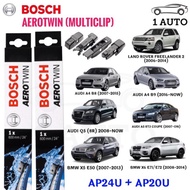 BOSCH AEROTWIN WIPER BLADE for AUDI A4 [B8/B9], A5 [8T3], Q5, BMW X5 X6, LAND ROVER FREELANDER 2 (24