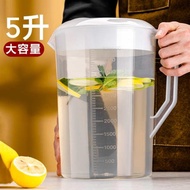 大容量冷水壺涼水壺茶壺泡茶桶商用量壺5000毫升奶茶店接水帶刻度