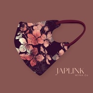 【標準】JAPLINK HEPA 高科技水駐極 立體醫療口罩-胭脂紅櫻