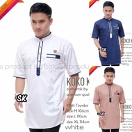 Koko Shirt For Men, Kurta, Adult, Contemporary Muslim Clothing For Men, Toyobo Material, Imported Balqies, Batik Sarpeka