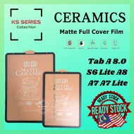 Ceramics Screen Protector Matte Glass, Paper Like Soft Film For Samsung Tab A8.0 S6Lite A7 10.4 2020