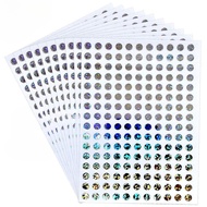 Holographic Round Reward Stickers - 30 Sheets of 6mm/10mm/Mixed Sparkling Dot Stickers for Planner a