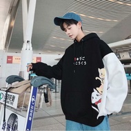 Caspa เสื้อกันหนาวมีฮู้ด 3 สี ลายน้องแมวสุดน่ารัก รุ่น Hoodie01【M-3XL】เสื้อกันหนาวมีฮู้ดสไตล์เกาหลีส