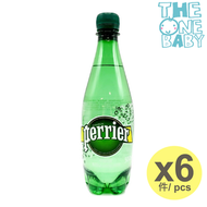 Perrier - Perrier 礦泉水 巴黎水 有汽有氣 (原味) 膠樽 500ml x 6 expiry 2025/05