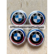 56mm BMW 50th Anniversary Rim Caps Replacement (1 Year Warranty)