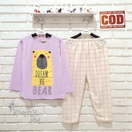 GIRLS' SLEEPWEAR SET PP 1 to 14 YEARS OLD || LONG-SLEEVED PAJAMAS AND LONG PANTS