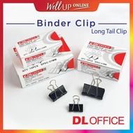 DL Long Tail Binder Clip (15mm / 19mm / 25mm / 32mm / 41mm) /box
