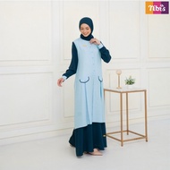 Terbaru Nibras Alesha Blue Gamis Promo Cuci Gudang Sale 50%