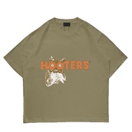 T-Shirt with Owl and HOOTERS Print for Casual Wear 2025