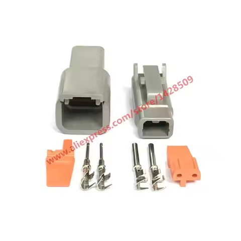 1 Set Deutsch DTM 2 Pin DTM06-2S / ATM06-2S DTM04-2P / ATM04-2P Waterproof Electrical Connector Inle