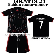 Promo Terunik [ Free nama nomor punggung ] jersey futsal dewasa/ baju 