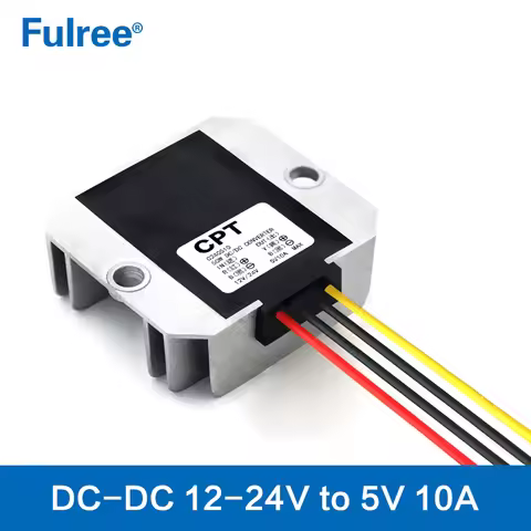 12V 24V to 5V 5A 25W 10A 50W DC-DC Step Down Buck Converter 12Vdc 24Vdc to 5Vdc 5AMP 10AMP Taxi Car 