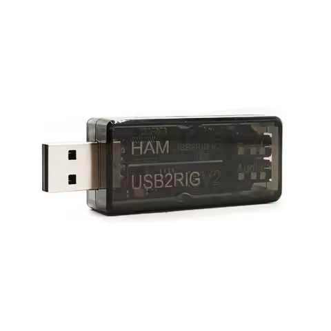 USB2RIG V2 Radio USB Sound Card Connector, for KENWOOD, YAESU, ICOM Service Radio