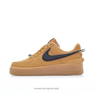 Nike AMBUSH x Nike Force AF1 Heavy Hook Joint Air Force One Low cut Sports Board Shoes Dark Grey, Bi