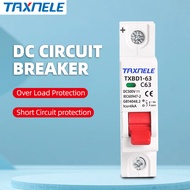 TAXNELE 1P DC 500V MCB Solar Mini Circuit Breaker Overload Protection Switch
