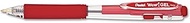 Pentel K437b Wow! Retractable Gel Pen.7Mm, Trans Barrel, Red Ink, Dozen